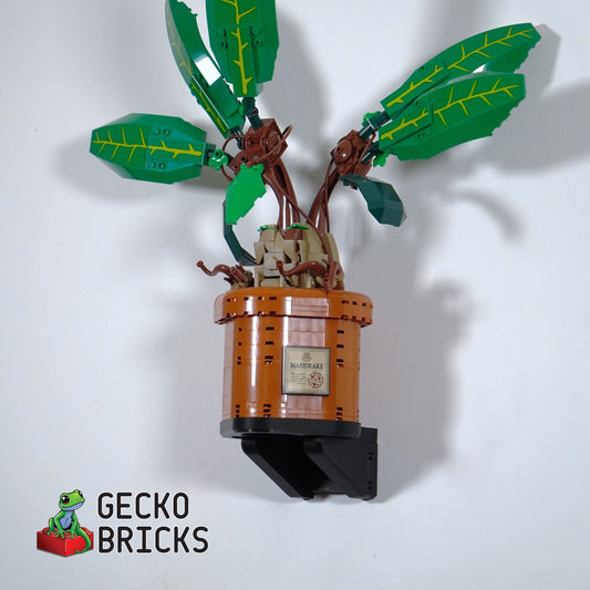 LEGO® Harry Potter Mandragora 76433 zwevend aan de muur met premium wandbeugel - aanzicht 2