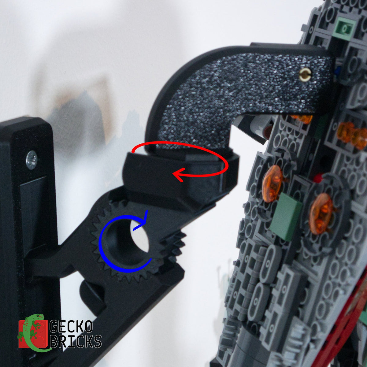 Losse 3D-geprinte premium wandbeugel voor LEGO® Star Wars Boba Fett's Starship 75312