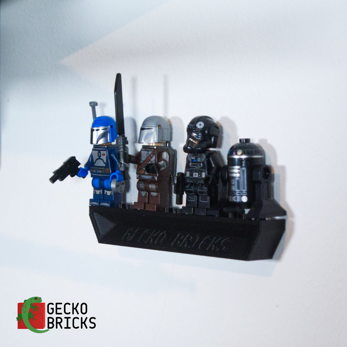 Losse 3D-geprinte premium wandbeugel voor LEGO® Star Wars TIE Interceptor 75348