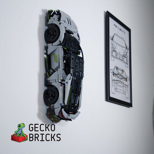 LEGO® Technic Lamborghini Revuelto 42214 vlak aan de muur met wandbeugel - 2