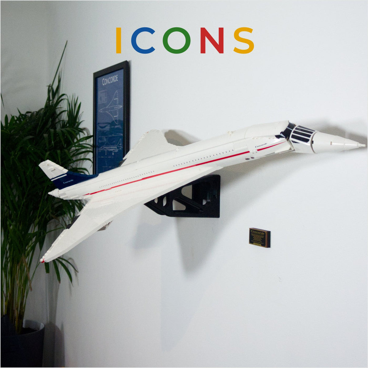 LEGO Icons wandhouders van GeckoBricks