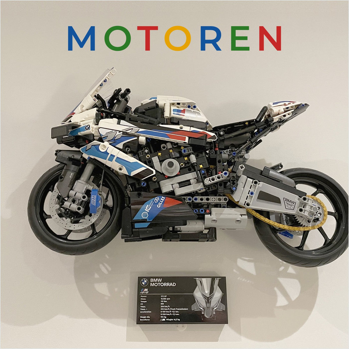 LEGO Motoren wandhouders van GeckoBricks