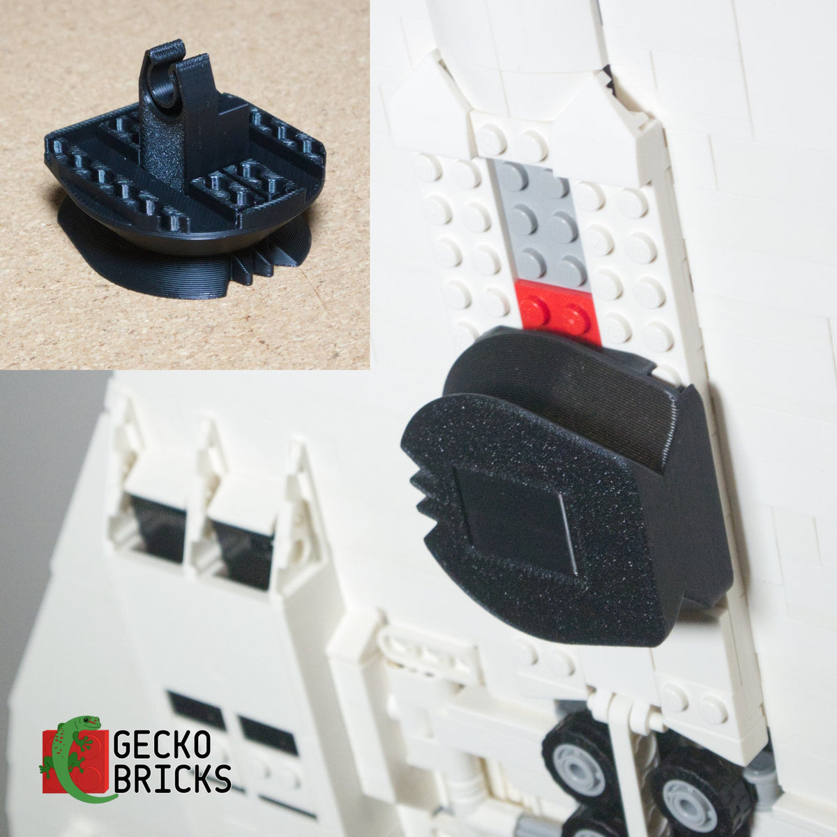 LEGO® Icons Concorde 10318 zwevend aan de muur met premium wandbeugel - aanzicht 7