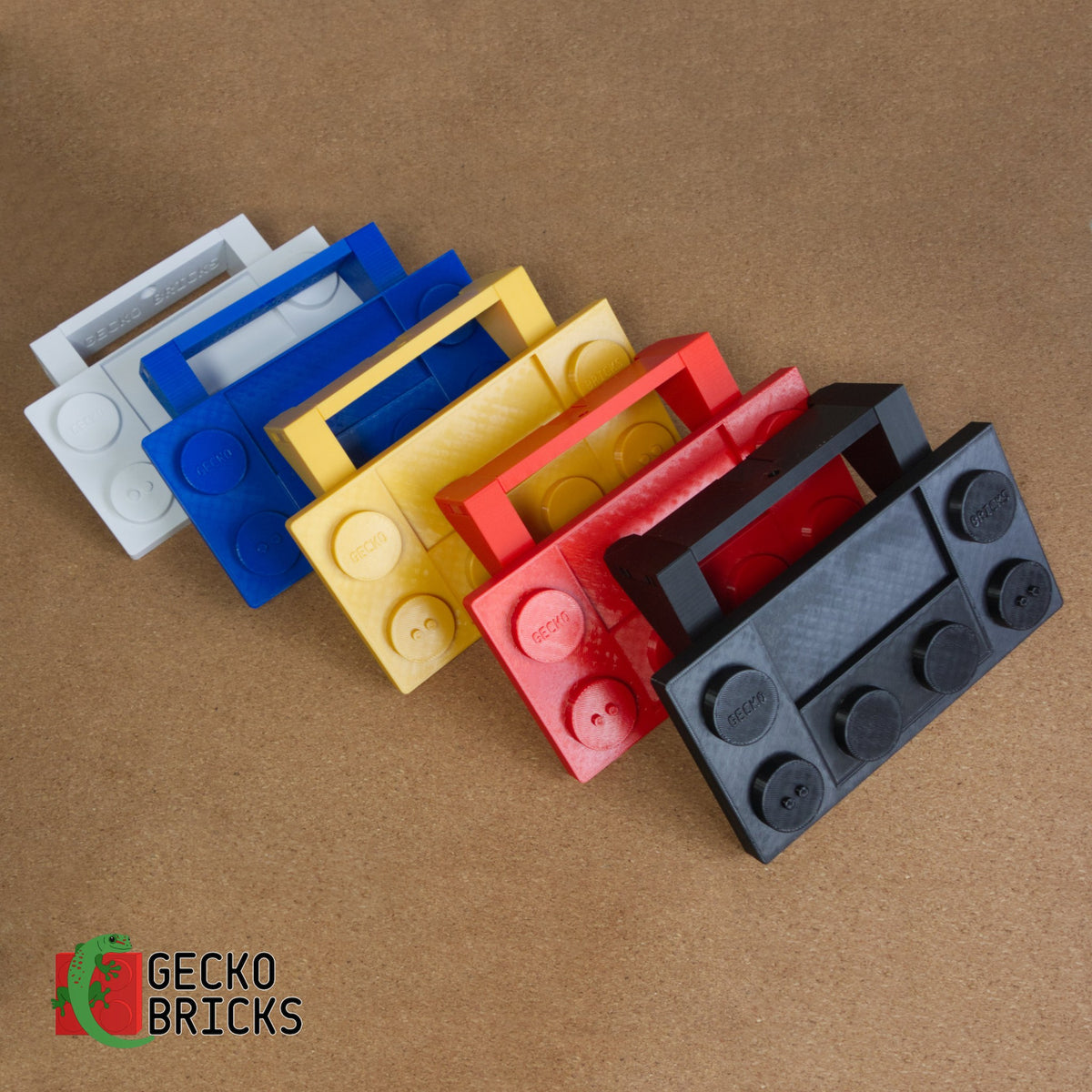 Losse 3D-geprinte premium wandbeugel voor LEGO® Icons Vergrote Minifiguur 40649