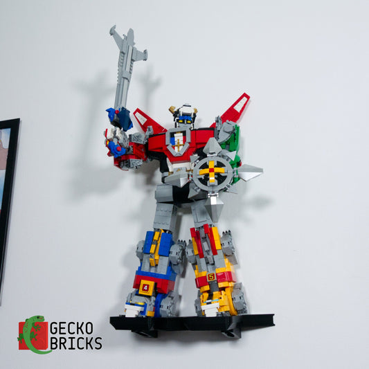 LEGO® Ideas Voltron 21311 zwevend aan de muur met premium wandbeugel - aanzicht 2