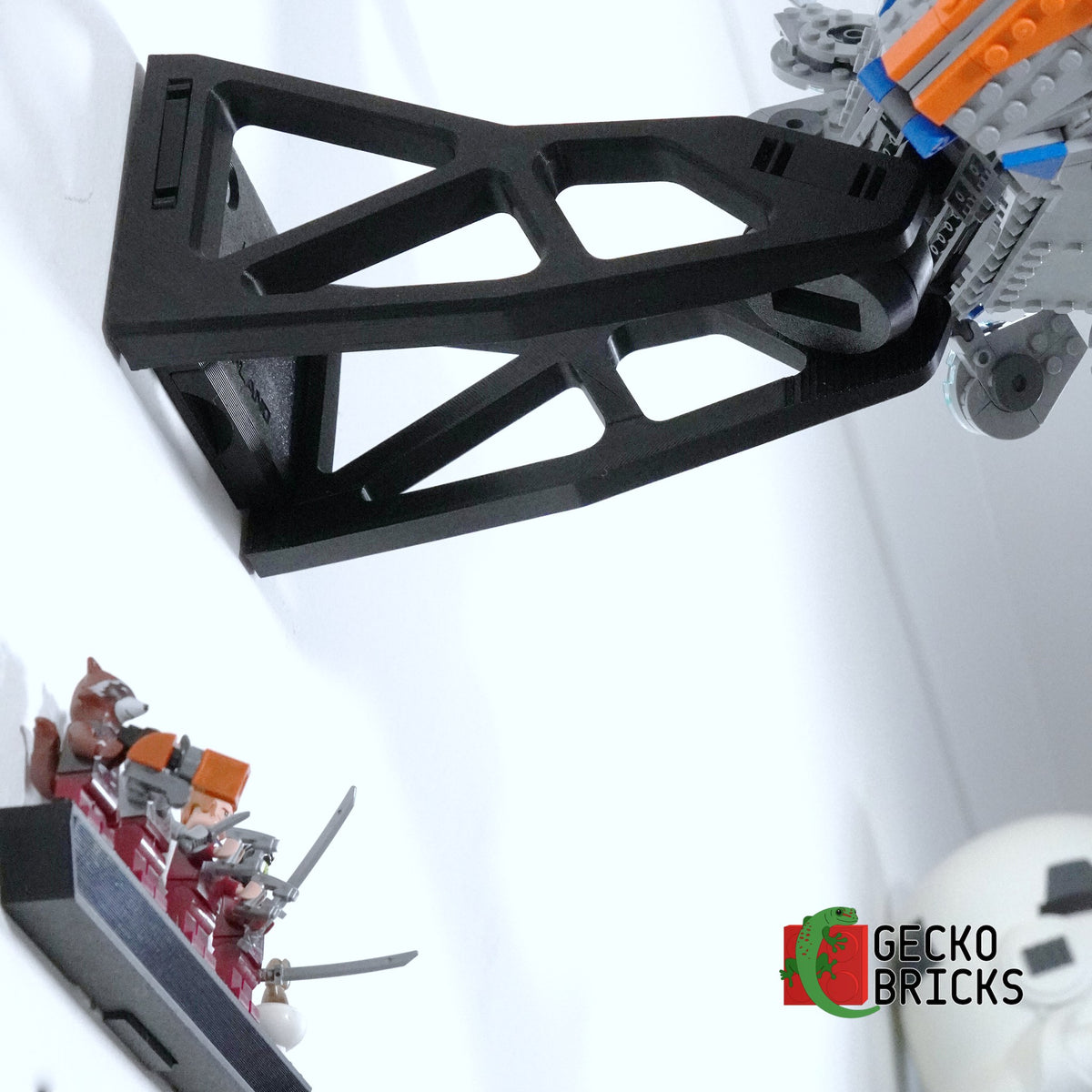LEGO® Marvel Guardians of the Galaxy De Milano 76286 zwevend aan de muur met premium wandbeugel - aanzicht 6