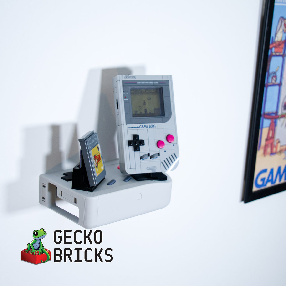 LEGO® Nintendo Game Boy 72046 zwevend aan de muur met premium wandbeugel - aanzicht 4