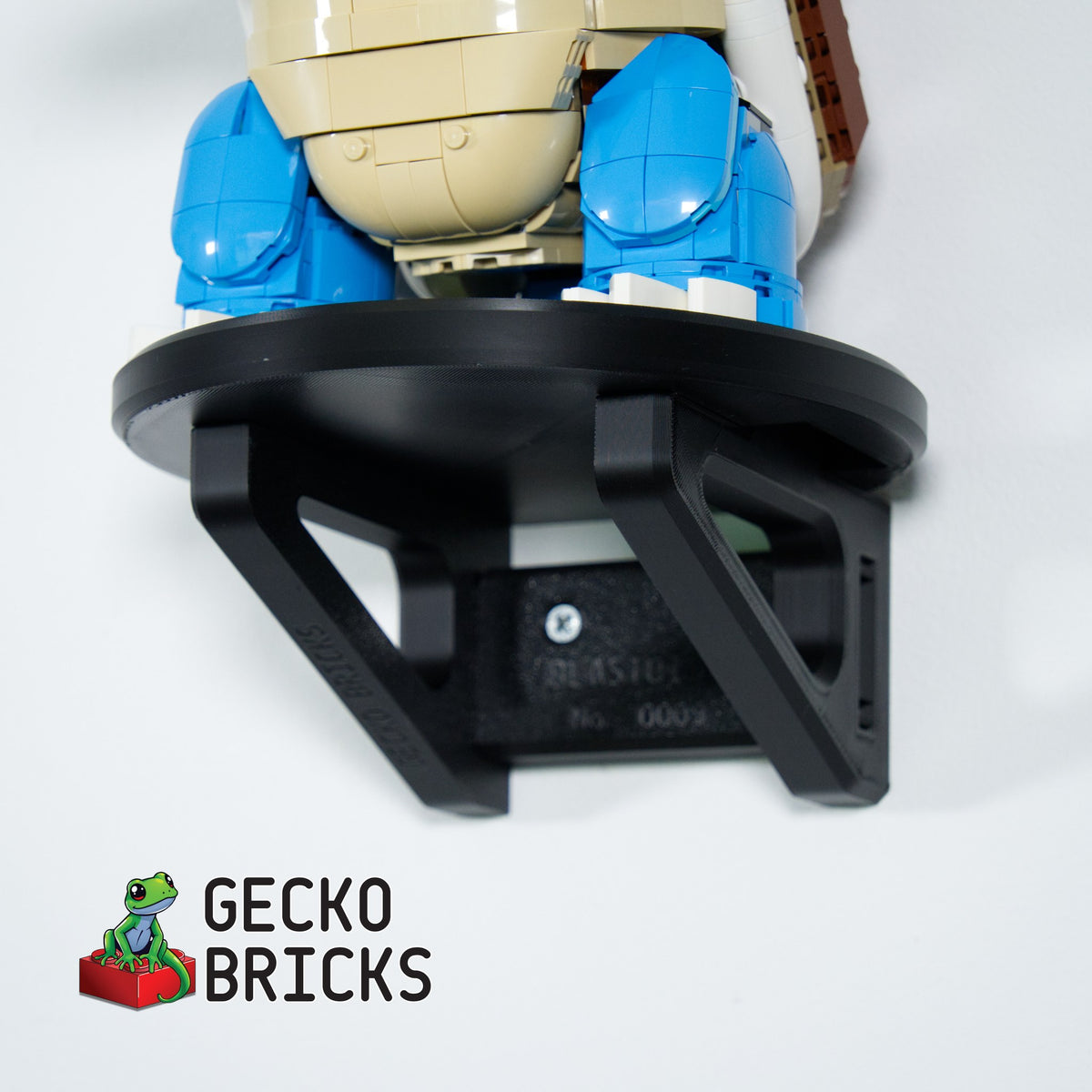 LEGO® Pokémon Blastoise 72153 zwevend aan de muur met premium wandbeugel - aanzicht 6