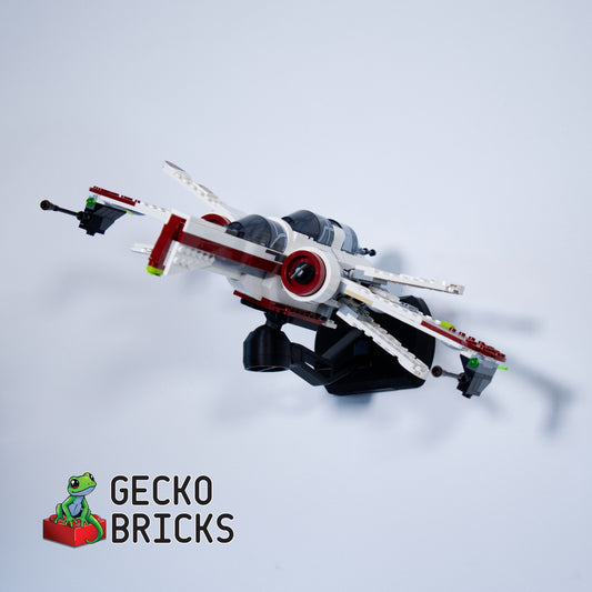 LEGO® Star Wars ARC-170 Starfighter 75402 aan de muur met premium wandbeugel - vooraanzicht