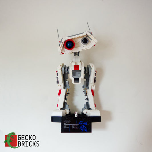 LEGO® Star Wars BD-1 75335 aan de muur met premium wandbeugel - vooraanzicht