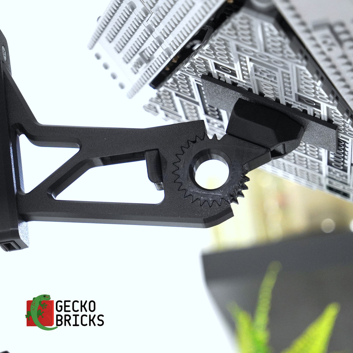 LEGO® Star Wars Imperial Star Destroyer 75394 zwevend aan de muur met premium wandbeugel - aanzicht 5
