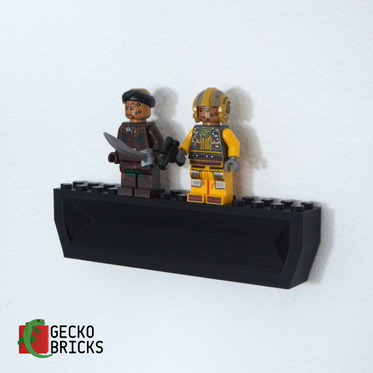 LEGO® Star Wars Pirate Snub Fighter 75346 floating on the wall with premium wall mount - view 6