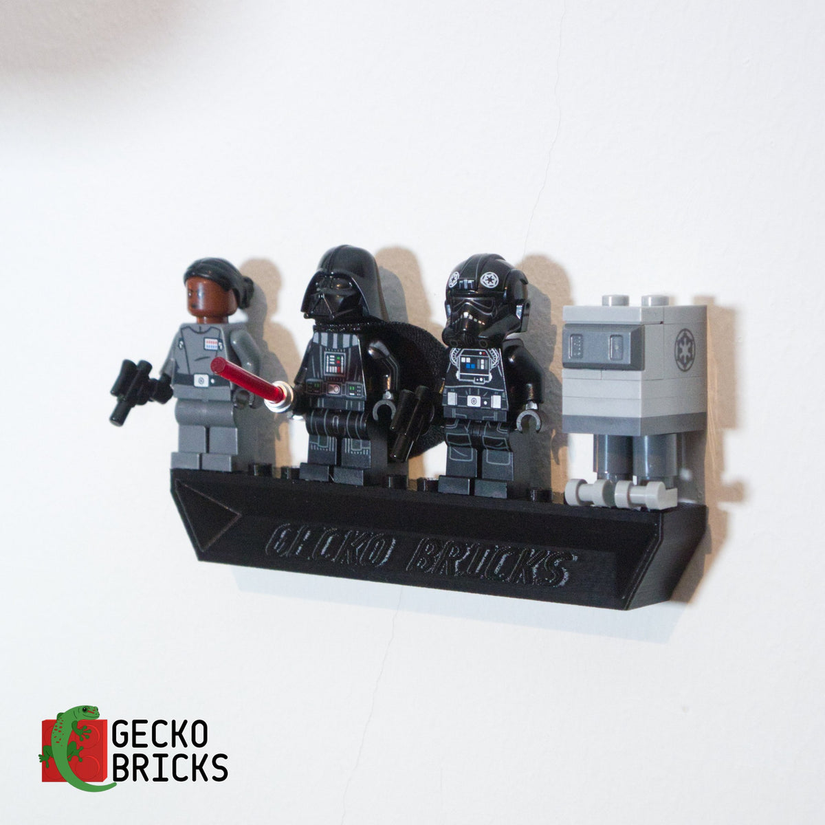 Losse 3D-geprinte premium wandbeugel voor LEGO® Star Wars TIE Bomber 75347
