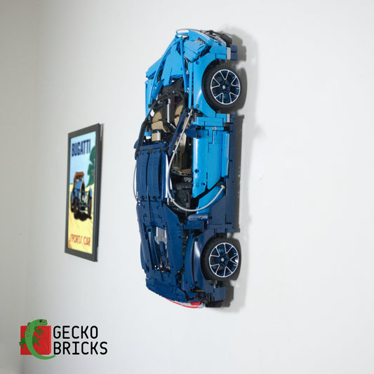 LEGO® Technic Bugatti Chiron 42083 vlak aan de muur met wandbeugel - 1