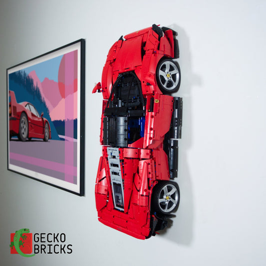 LEGO® Technic Ferrari Daytona SP3 42143 vlak aan de muur met wandbeugel - 1