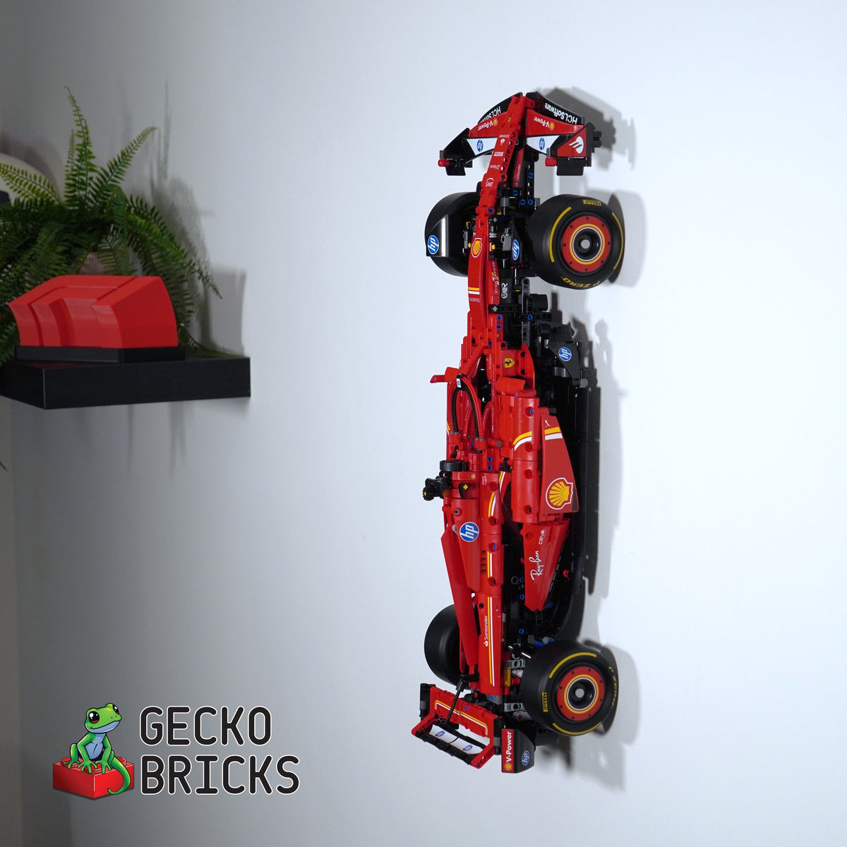 LEGO® Technic Ferrari SF-24 F1 42207 vlak aan de muur met wandbeugel - 1