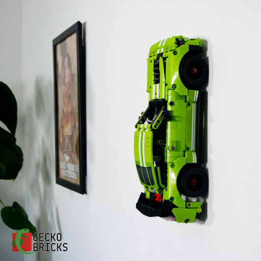 LEGO® Technic Ford Mustang Shelby GT500 42138 vlak aan de muur met wandbeugel - 1