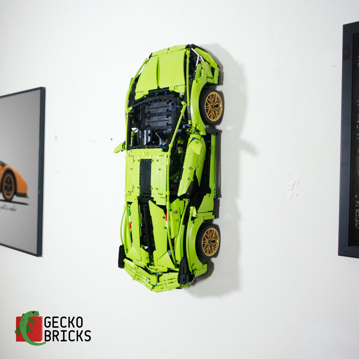 LEGO® Technic Lamborghini Sián FKP 37 42115 vlak aan de muur met wandbeugel - 1