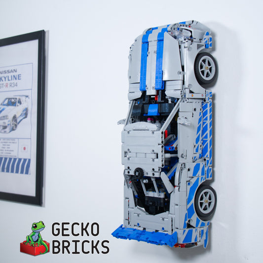 LEGO® Technic Nissan Skyline GT-R (R34) 42210 vlak aan de muur met wandbeugel - 1